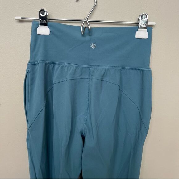 Athleta Salutation Jogger Pant in Powervita Light Blue Teal High Rise Size XS - Picture 6 of 15